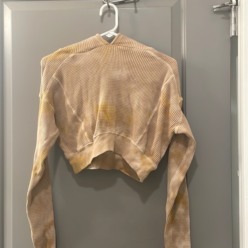 Lounge crop sweatshirt with matching bell bottom lounge pants